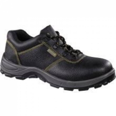 Delta Cipő pigmentált kruponbőr kétrétegű PU talp S1P black 47