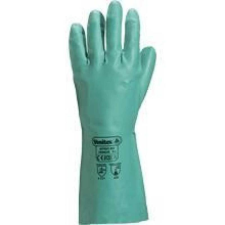 Delta Kesztyű nitril pamut bolyhozással 33cm green 8,5 védőkesztyű