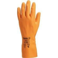 Delta Kesztyű Venipro latex pamut bolyhozással vastagság 1 mm 30cm orange 10,5