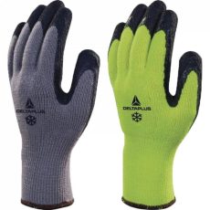 Delta Kesztyű VV735 kötött habosított latex mártottság 10-es szemszám grey/black 10