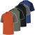 Delta Póló Genoa rövidujjú kereknyakú (100%pamut) grey/orange M