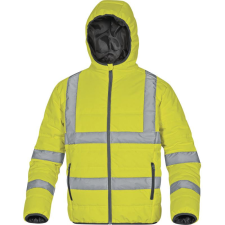 DeltaPlus Doonhv munkavédelmi jólláthatósági kabát sárga színben láthatósági ruházat
