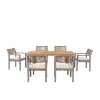  Delusso Derman 7 részes kültéri ebédlő szett Beige