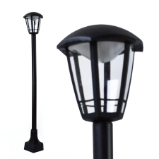 DELUX LED kültéri lámpa, 8W, IP44, 1m, fekete - Roby deLux DEL1493 kültéri világítás