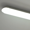 DELUX LED Por- és páramentes lámpatest 2x58W méret, 60W 5200lm, 4000K PC búra IP65 180fok, - deLux DEL1366