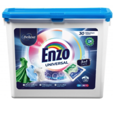  Deluxe Enzo 3in1 Caps kapszula mosáshoz 30 db univerzális tisztító- és takarítószer, higiénia