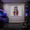  Demon Slayer Nezuko Kamado róka maszkkal és katanával vászonkép