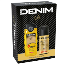 Denim Ajándékcsomag - Gold Tusfürdő 250ml+Deo Spray 150ml kozmetikai ajándékcsomag