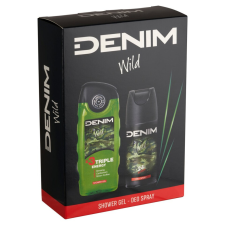 Denim Wild ajándékcsomag tusfürdő + dezodor kozmetikai ajándékcsomag