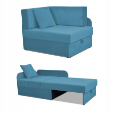  Denis gyerek sarokkanapé, kihúzható konténer, gyerekágy, Kubuś matrac bútor