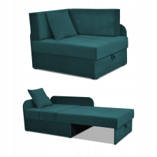  Denis gyerek sarokkanapé, kihúzható konténer, gyerekágy, Kubuś matrac bútor