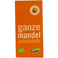 Dennree bio egész mandulás tejcsokoládé 100g csokoládé és édesség