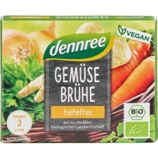 Dennree Bio élesztőmentes zöldség leveskocka 6X10 g alapvető élelmiszer