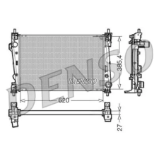 Denso hűtő, motorhűtés DRM01006 autóalkatrész