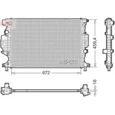 Denso hűtő, motorhűtés DRM10121 autóalkatrész