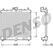 Denso hűtő, motorhűtés DRM46036 autóalkatrész