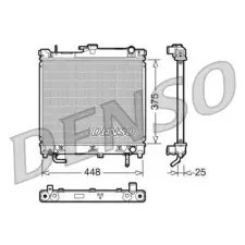 Denso hűtő, motorhűtés DRM47003 autóalkatrész