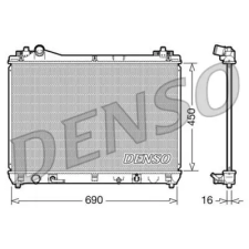 Denso hűtő, motorhűtés DRM47017 autóalkatrész