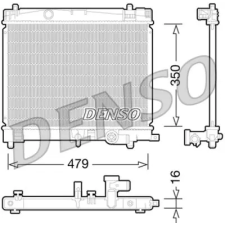 Denso hűtő, motorhűtés DRM50078 autóalkatrész