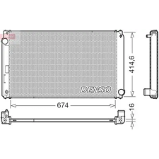 Denso hűtő, motorhűtés DRM50149 autóalkatrész