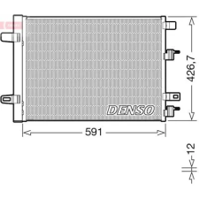 Denso kondenzátor, klíma DCN17063 autóalkatrész