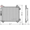 Denso kondenzátor, klíma DCN21035