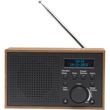Denver DAB-46DARK GREY rádió Internet Analóg és digitális Fekete, Barna rádió