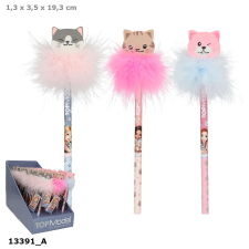 Depesche TOPModel Grafitceruza Radírral, Kék ceruza CAT LOVE ceruza