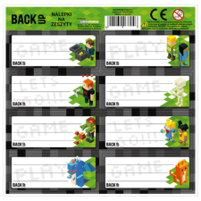 DERFORM BackUp 8 db-os füzetcímke - Pixel Game információs címke