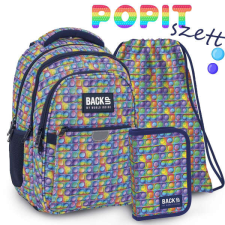 DERFORM BackUp ergonomikus iskolatáska hátizsák SZETT - POP-IT iskolatáska