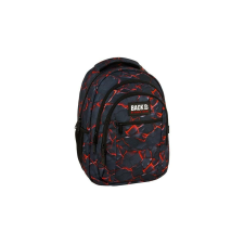 DERFORM BackUp iskolatáska, hátizsák - 3 rekeszes - Black lava (PLB7O43) iskolatáska