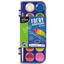 DERFORM Kidea 12 Színű Vízfesték Készlet (FA12KKA) (DERF.FA12KKA) kréta, festék és papír
