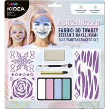 DERFORM Kidea 4 Színű Arcfesték Készlet Matricákkal - Hercegnős (DERF.FDTZNKKA) jelmez