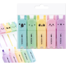DERFORM Kidea Állatfigurás Mini Szövegkiemelő - 5 db-os (475935) filctoll, marker