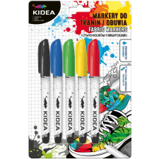 DERFORM Textilfilc készlet, 5 db-os, Kidea filctoll, marker