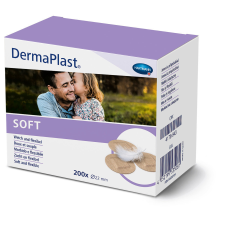 DermaPlast Soft sebtapasz kerek - 200 db gyógyászati segédeszköz
