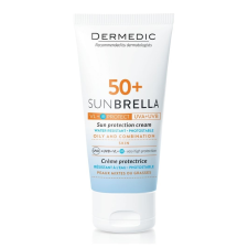 Dermedic Sunbrella Fényvédő Arckrém SPF50+ Zsíros És Kombinált Bőrre Arcra 50 g arckrém