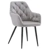  Design fotel, szürke Velvet szövet, VERIO NEW