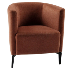  Design fotel, terrakotta/fekete, KAPY bútor