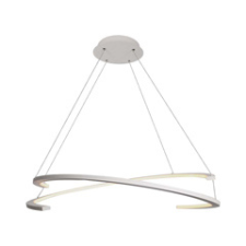 Design LED csillár (48W), fehér színű - természetes fehér, dimmelhető világítás