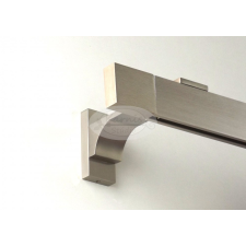  Design profilkarnis 1 sínes matt ezüst - rövid Vario tartóval karnis, függönyrúd
