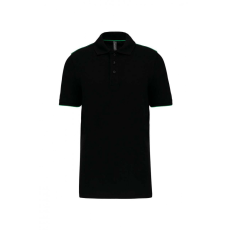 Designed To Work Férfi galléros póló Designed To Work WK270 Men'S Short-Sleeved Contrasting Daytoday polo Shirt -2XL, Black/Yellow