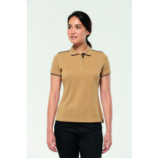 Designed To Work Női galléros póló Designed To Work WK271 Ladies' Short-Sleeved Contrasting Daytoday polo Shirt -L, Black/Silver