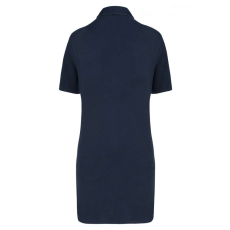Designed To Work WK209 Női rövid ujjú hosszított piké póló Designed To Work, Navy/Oxford Grey-3XL