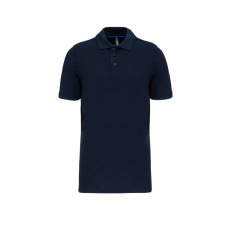 Designed To Work WK270 rövid ujjú férfi galléros póló, kontrasztos diszítésekkel Designed To Work, Navy/Light Royal Blue-3XL