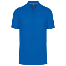 Designed To Work WK274 férfi galléros póló rövid ujjakkal, oldalsó slicceléssel Designed To Work, Light Royal Blue-3XL
