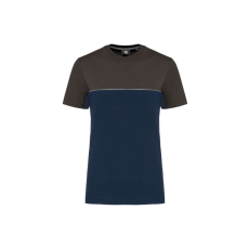 Designed To Work WK304 kétszinű strapabíró unisex kereknyakú rövid ujjú póló Designed To Work, Navy/Dark Grey-XS