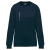Designed To Work WK403 mellzsebes környakas unisex pulóver, kontrasztos díszítéssel Designed To Work, Navy/Silver-3XL