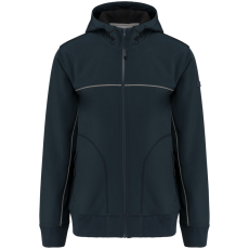 Designed To Work WK450 kétszínű három rétegű, kapucnis softshell dzseki Designed To Work, Navy-S
