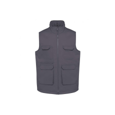 Designed To Work WK607 bélelt unisex mellény sok zsebbel Designed To Work, Convoy Grey-2XL